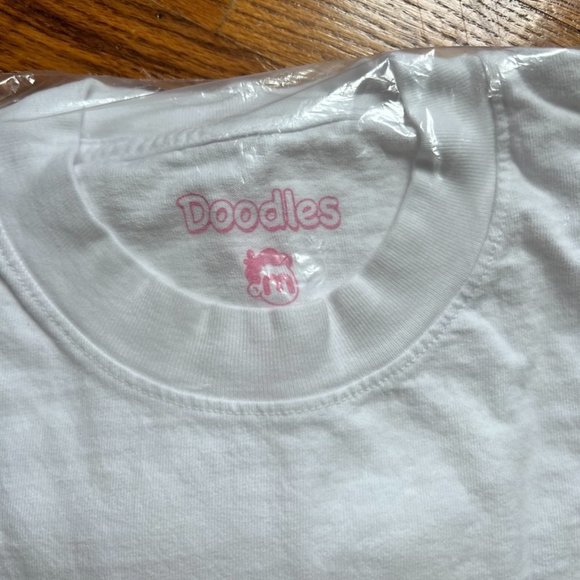 NEW Doodles x Burnt Toast Mascot Tee Shirt Official Merch In White M​​​​ - Picture 3 of 4
